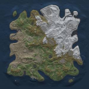 Thumbnail Rust Map: Procedural Map, Size: 3850, Seed: 1008235374, 20 Monuments