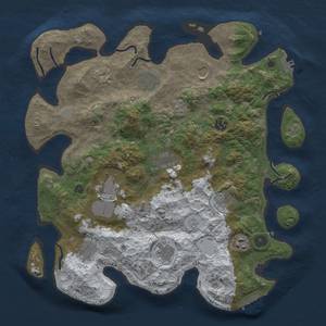 Thumbnail Rust Map: Procedural Map, Size: 3850, Seed: 807491945, 20 Monuments