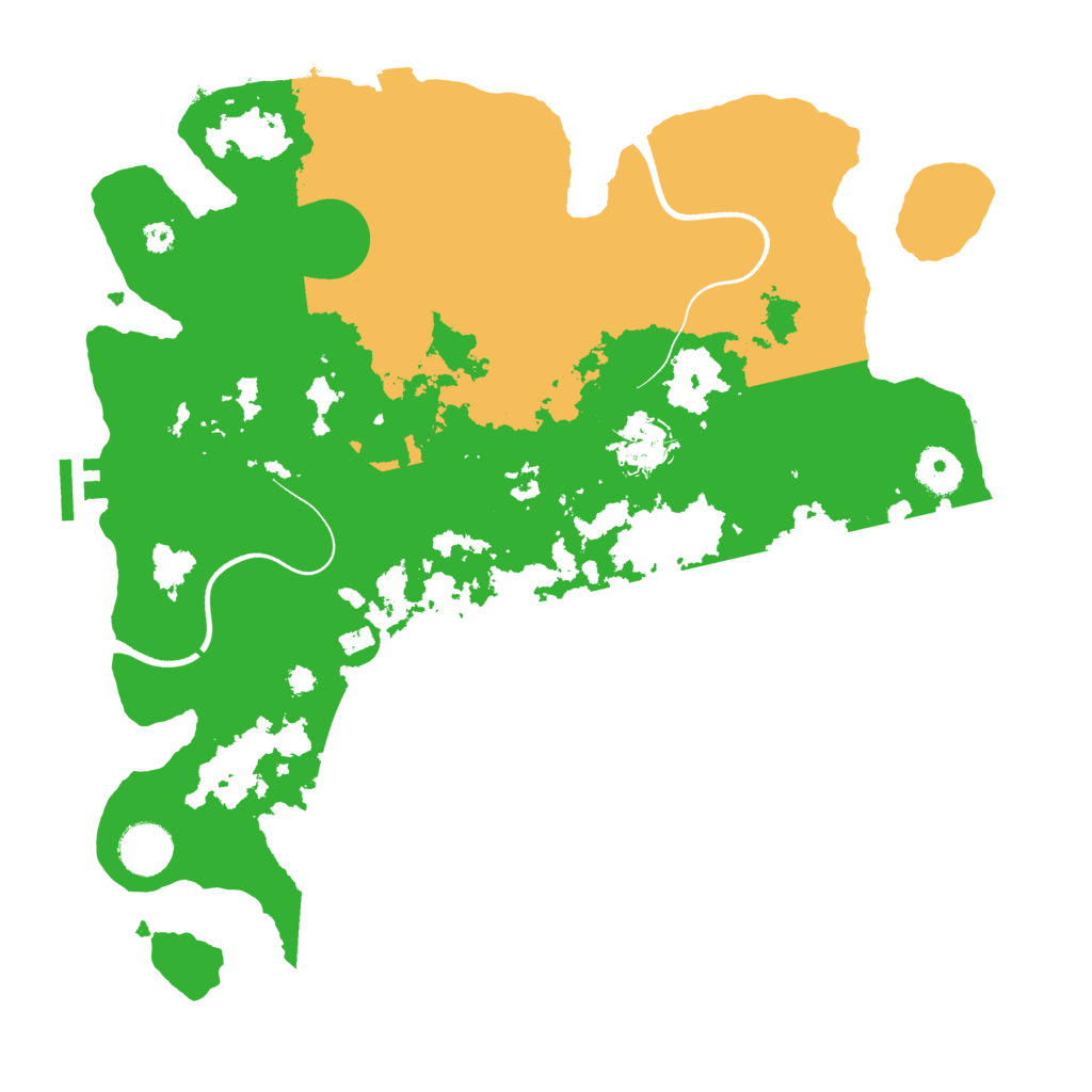 Biome Rust Map: Procedural Map, Size: 3600, Seed: 962463
