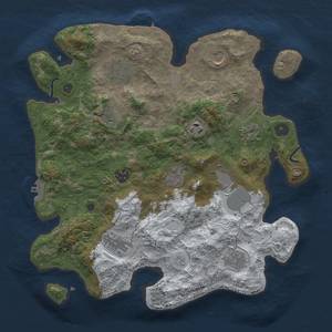 Thumbnail Rust Map: Procedural Map, Size: 3600, Seed: 962463, 20 Monuments