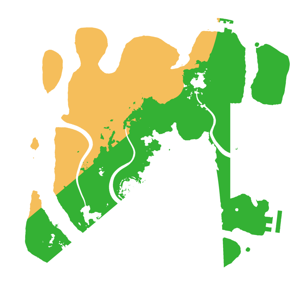 Biome Rust Map: Procedural Map, Size: 2800, Seed: 595462220