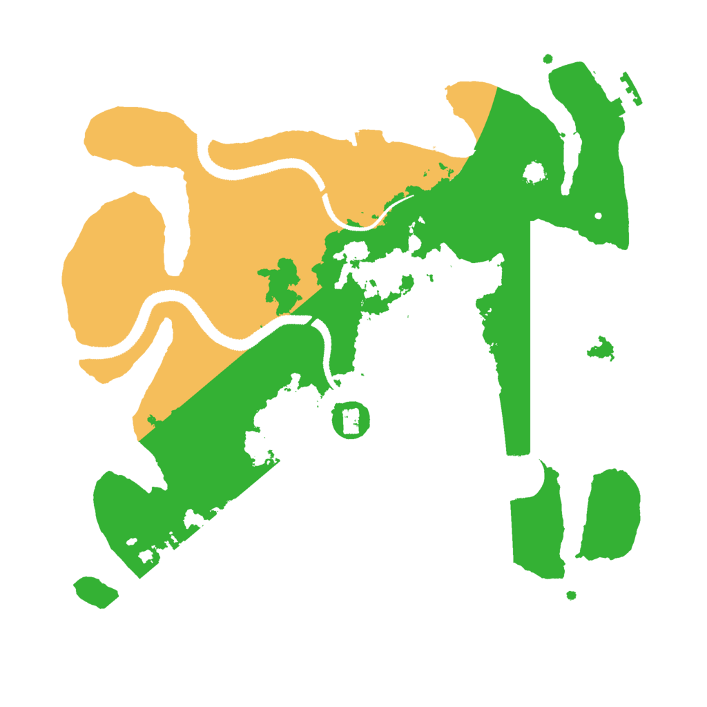 Biome Rust Map: Procedural Map, Size: 3000, Seed: 22422