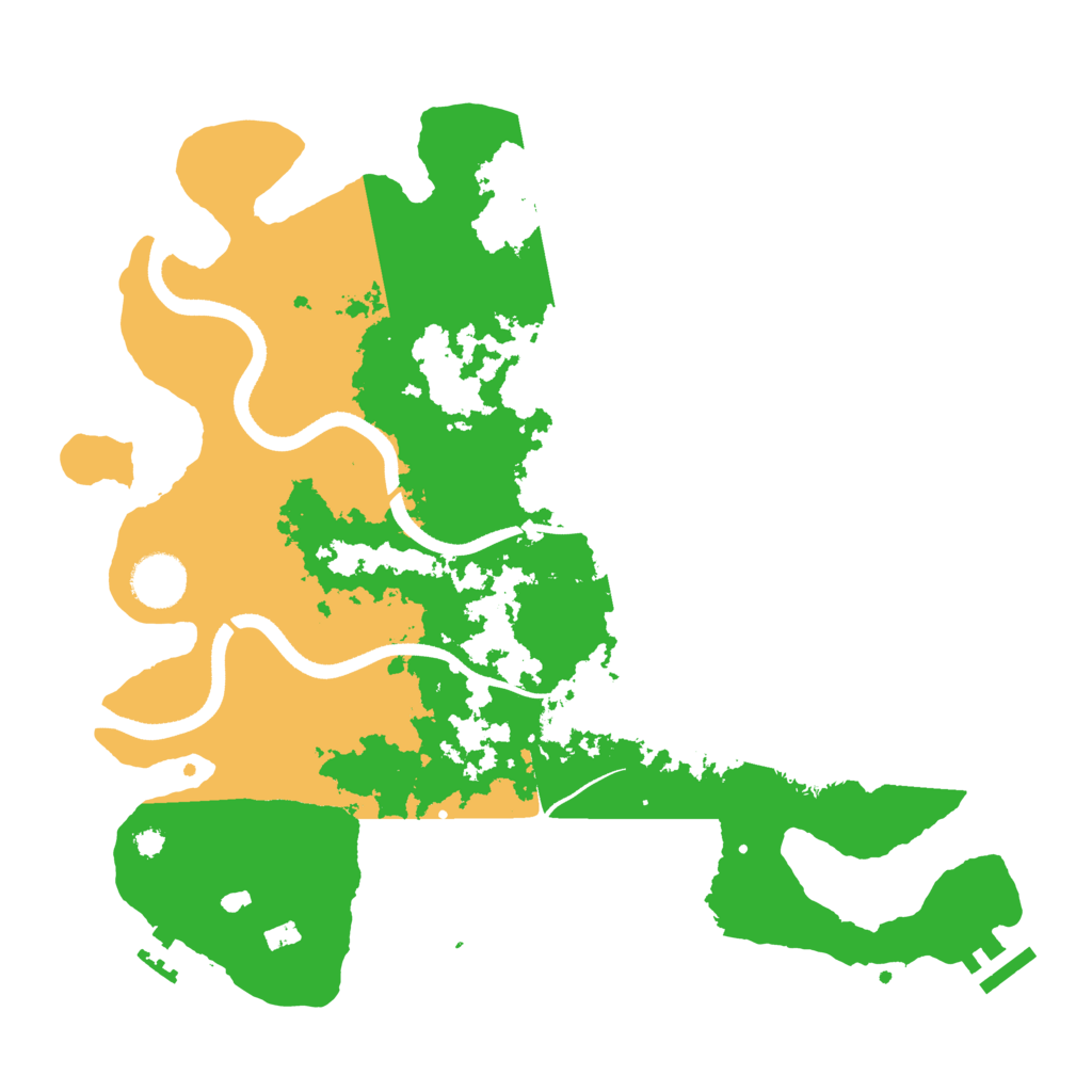 Biome Rust Map: Procedural Map, Size: 3500, Seed: 1971974182