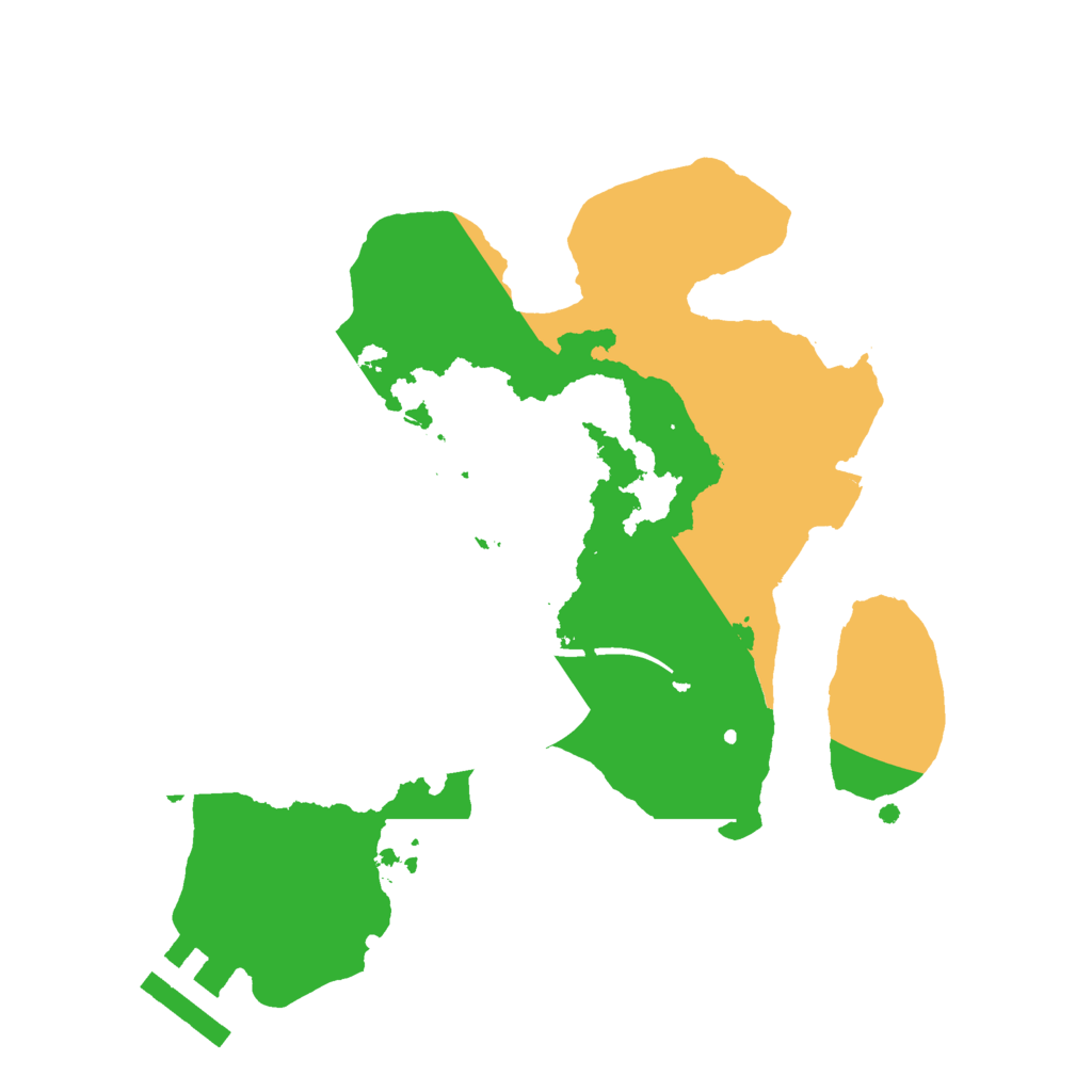 Biome Rust Map: Procedural Map, Size: 2200, Seed: 11464207