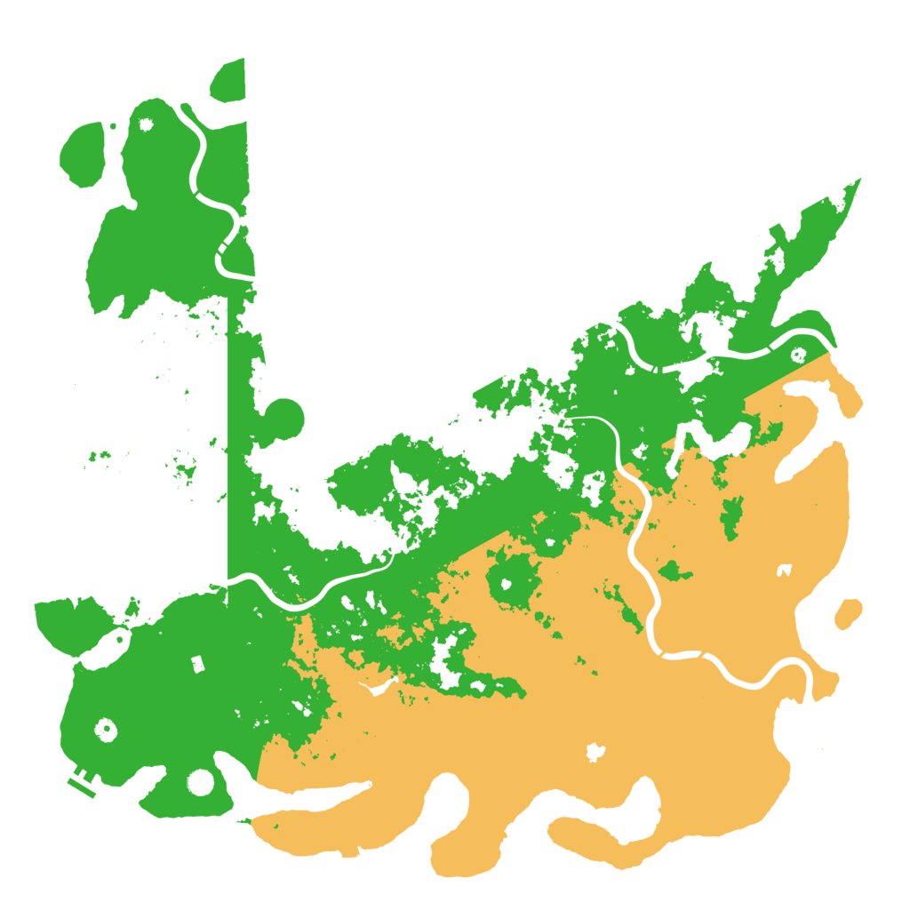 Biome Rust Map: Procedural Map, Size: 6000, Seed: 35728