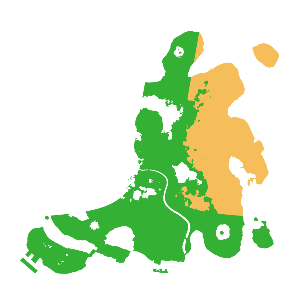 Biome Rust Map: Procedural Map, Size: 3000, Seed: 91137517