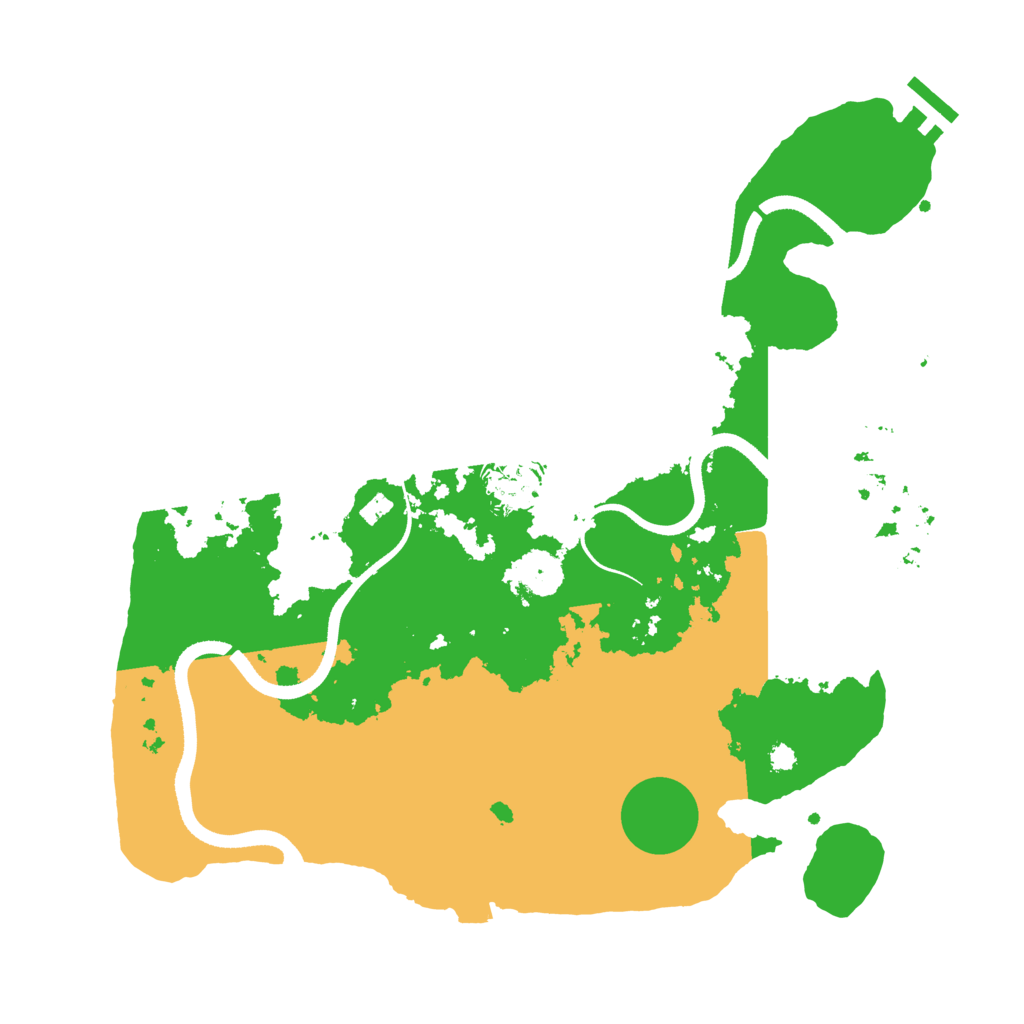 Biome Rust Map: Procedural Map, Size: 3500, Seed: 1407629