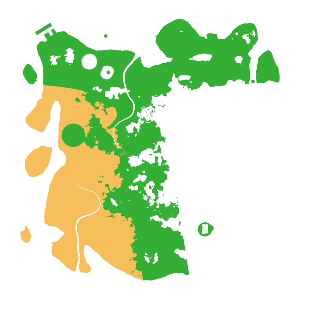 Biome Rust Map: Procedural Map, Size: 3500, Seed: 13254