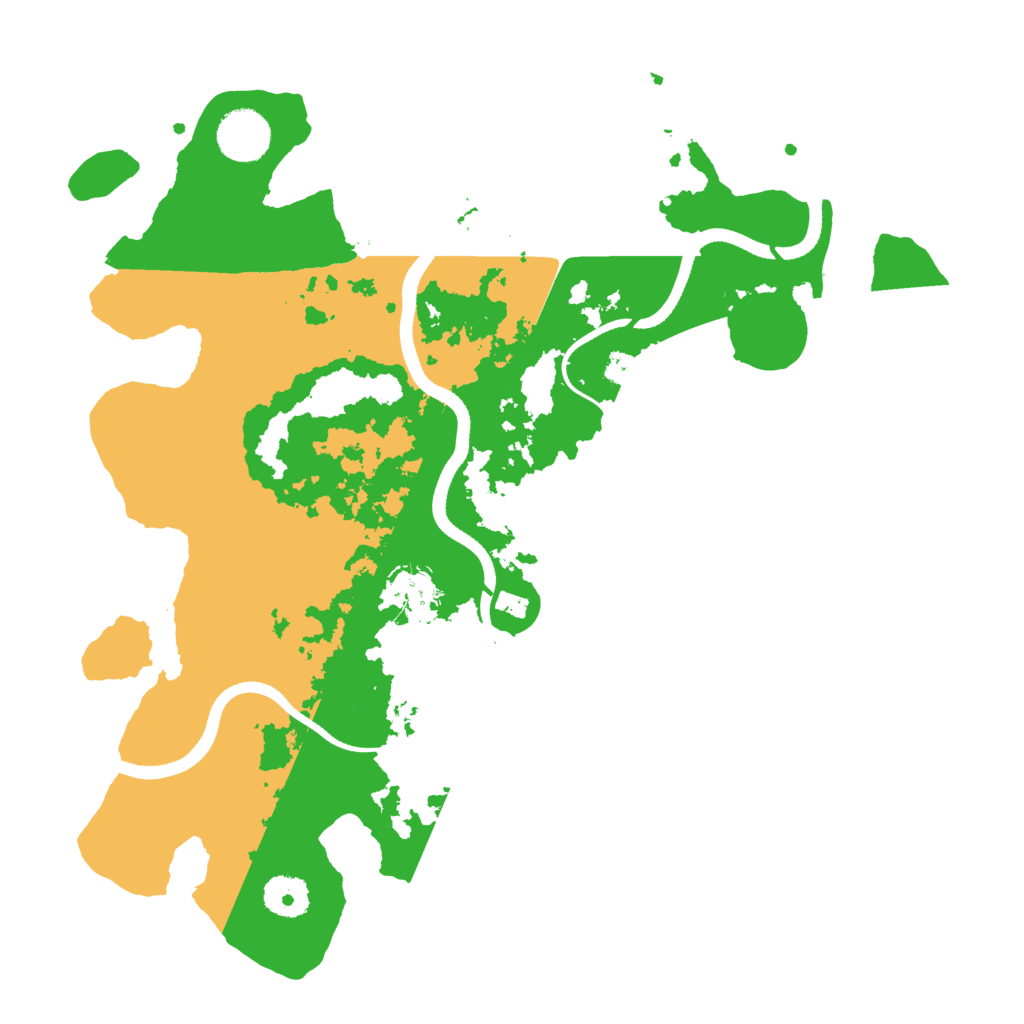 Biome Rust Map: Procedural Map, Size: 3500, Seed: 2634532