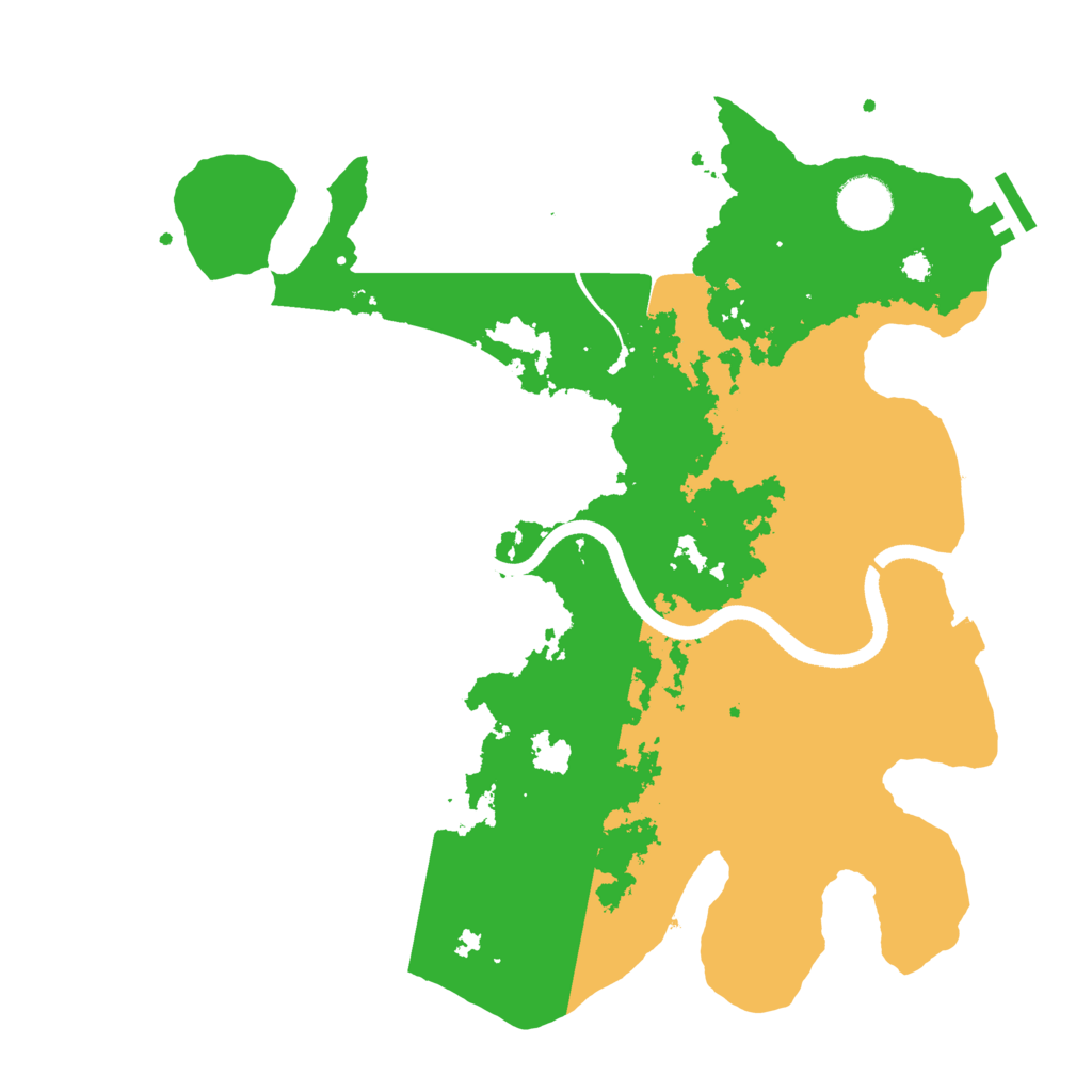 Biome Rust Map: Procedural Map, Size: 3500, Seed: 1378380874