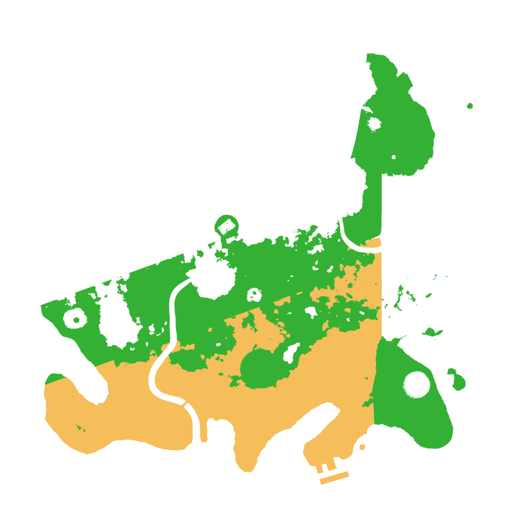 Biome Rust Map: Procedural Map, Size: 3500, Seed: 18921