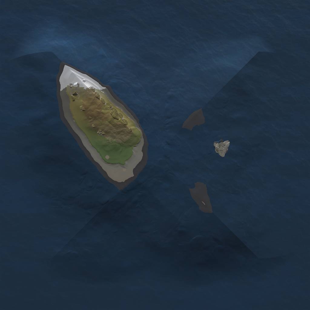 Rust Map: Procedural Map, Size: 1000, Seed: 1233213, 3 Monuments