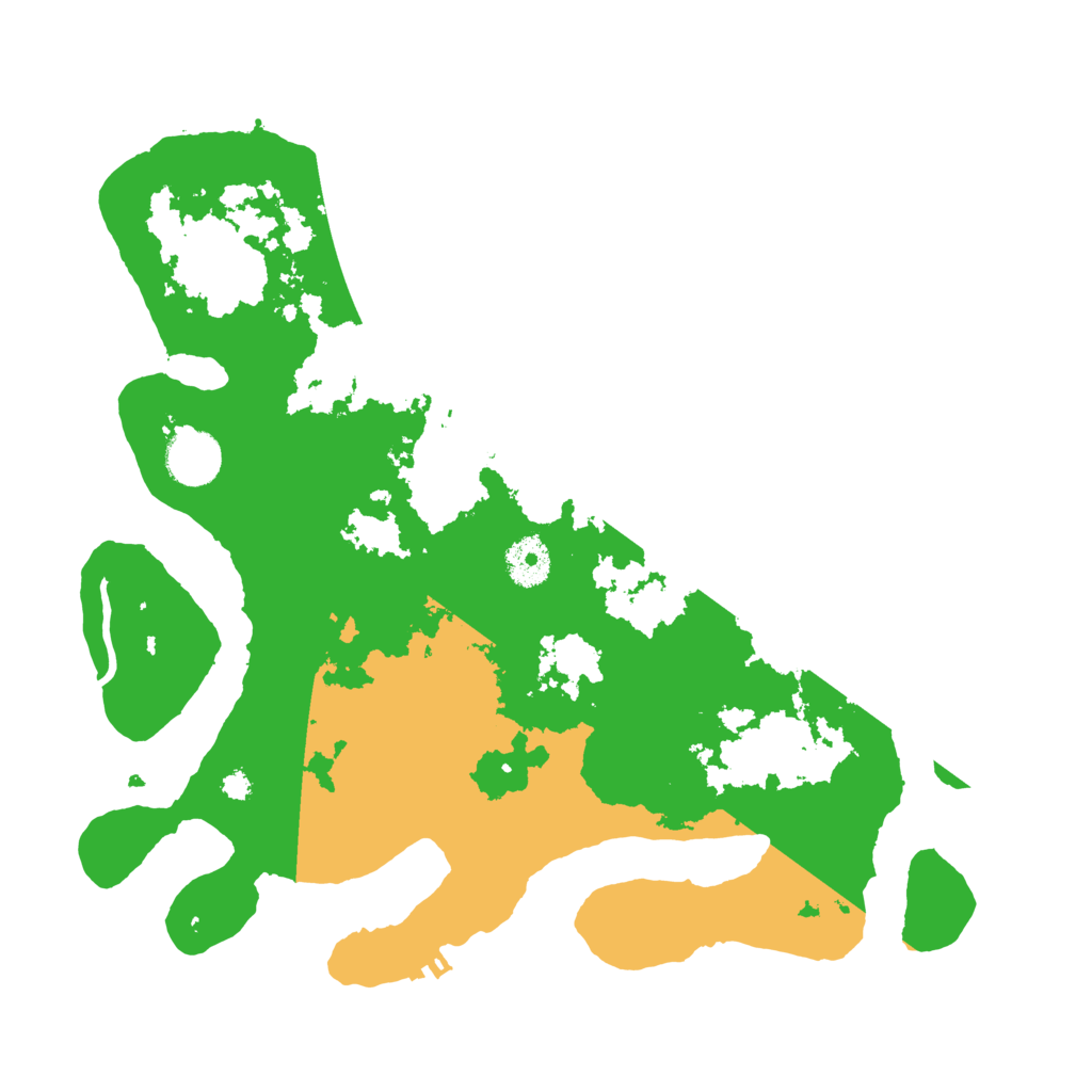 Biome Rust Map: Procedural Map, Size: 3500, Seed: 129