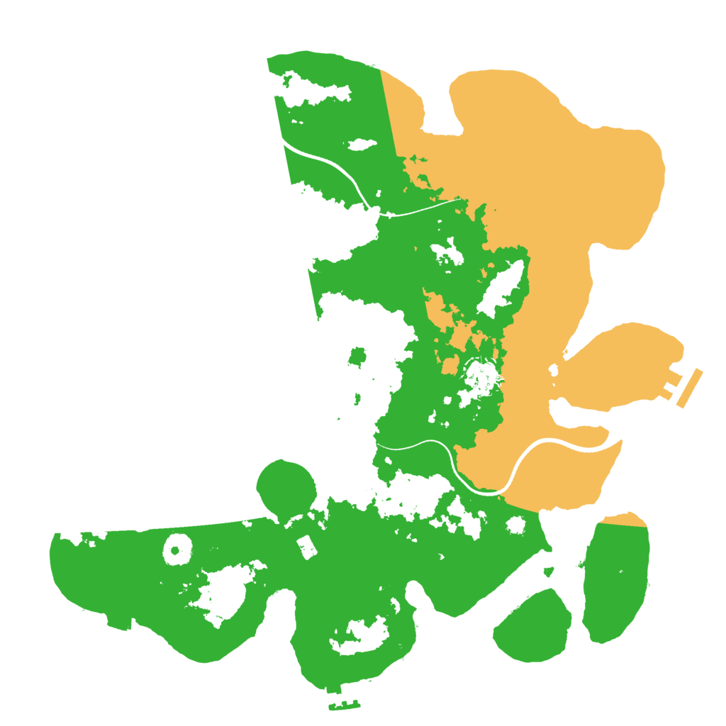 Biome Rust Map: Procedural Map, Size: 3500, Seed: 294109289