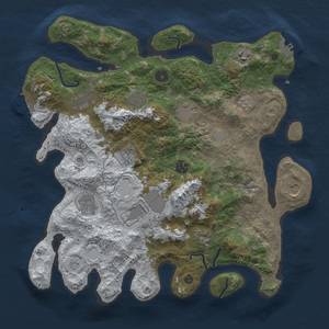 Thumbnail Rust Map: Procedural Map, Size: 3850, Seed: 1695234646, 20 Monuments