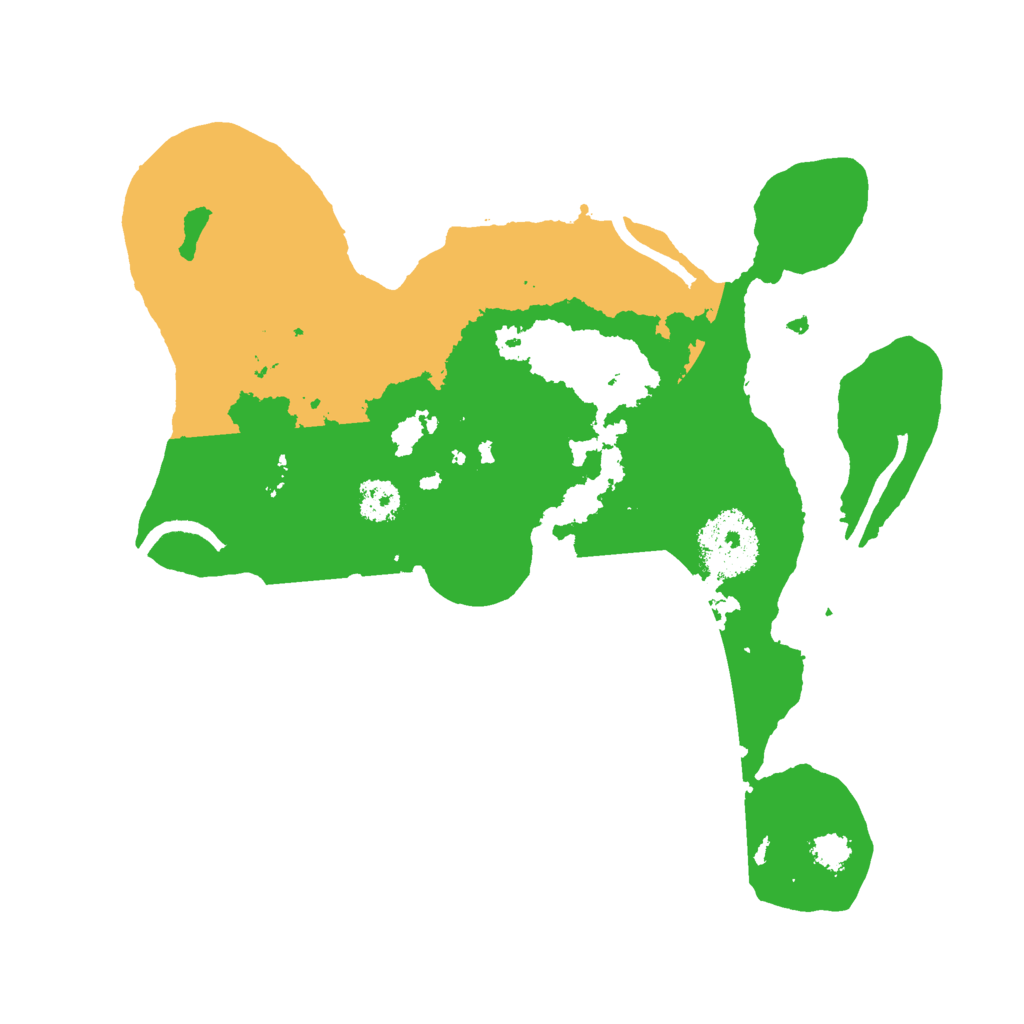 Biome Rust Map: Procedural Map, Size: 2500, Seed: 8417