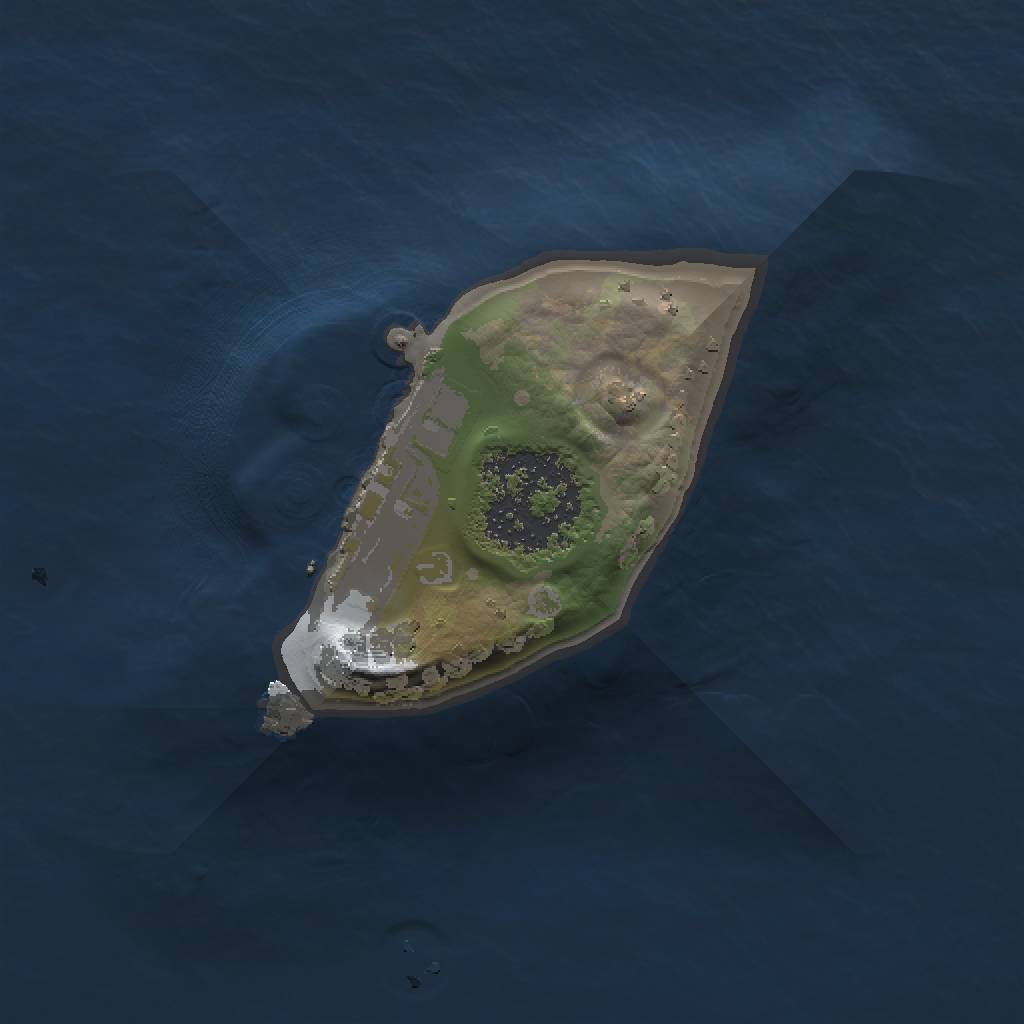 Rust Map: Procedural Map, Size: 1000, Seed: 496856100, 4 Monuments