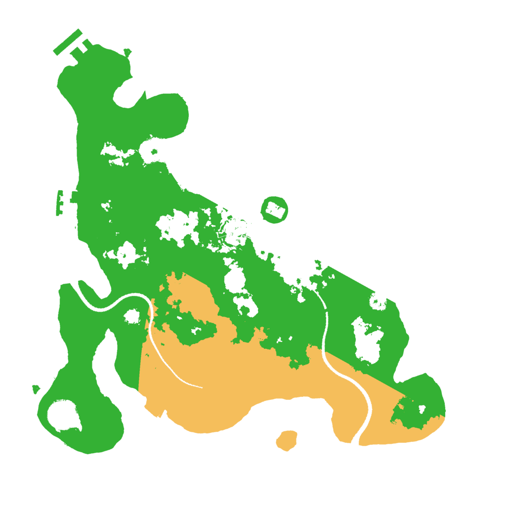 Biome Rust Map: Procedural Map, Size: 3000, Seed: 612399