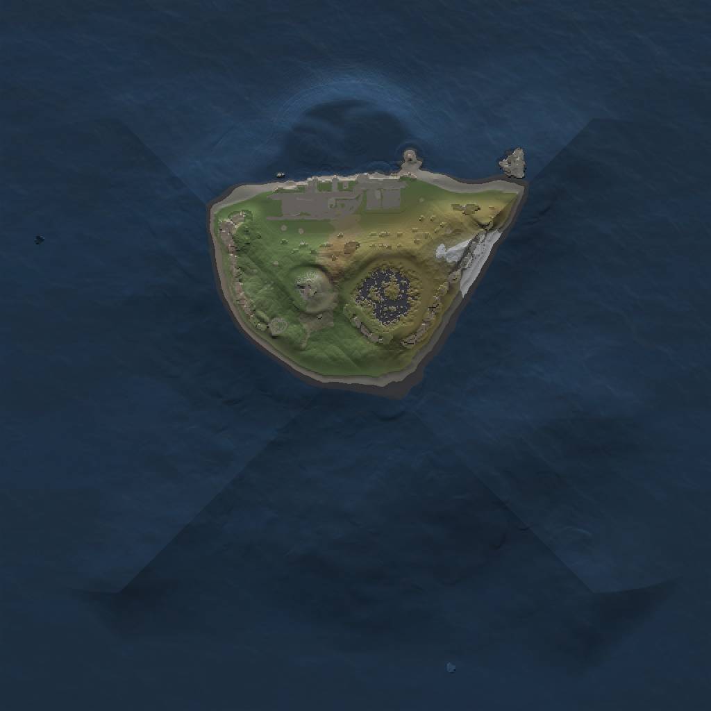 Rust Map: Procedural Map, Size: 1300, Seed: 420, 5 Monuments