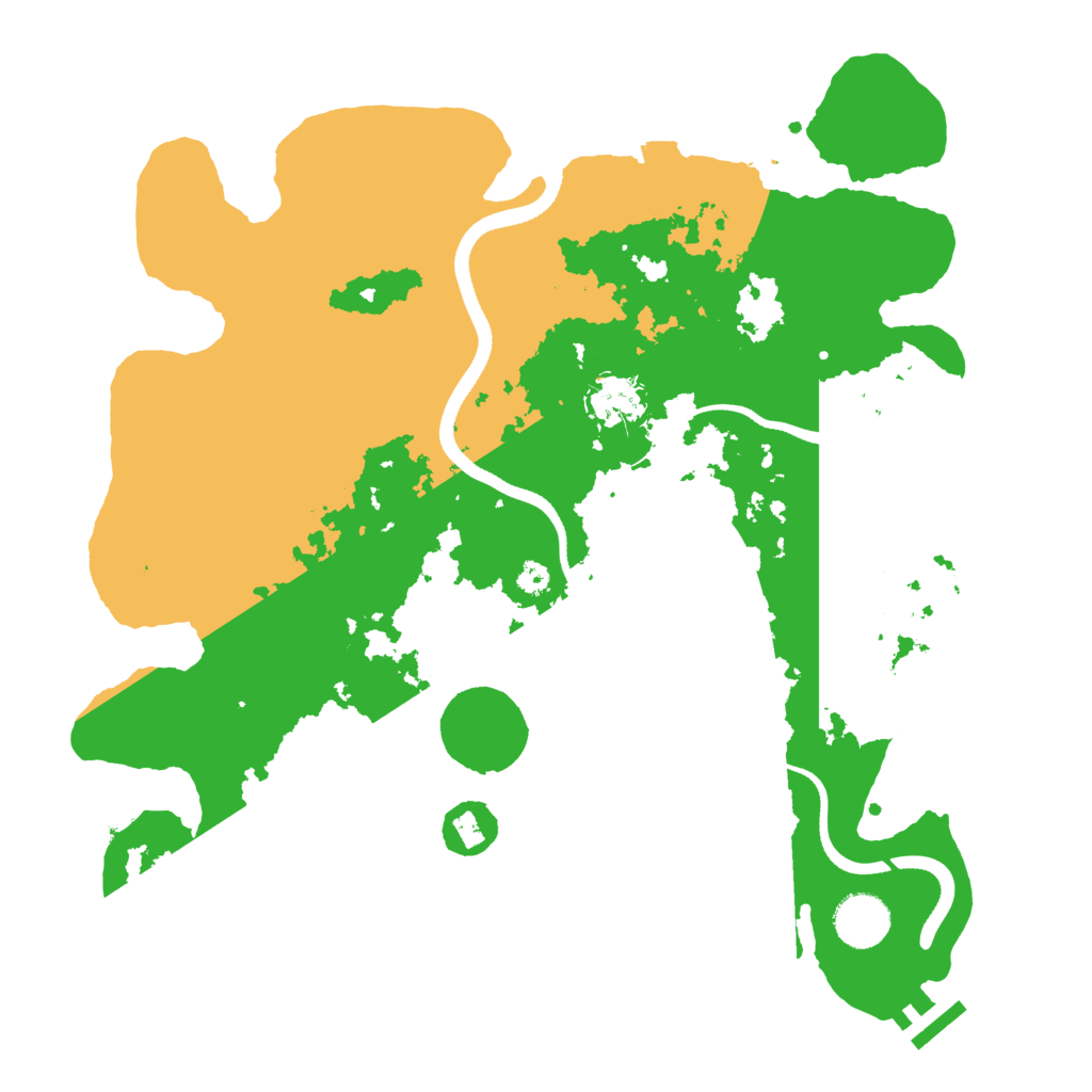 Biome Rust Map: Procedural Map, Size: 3500, Seed: 4220