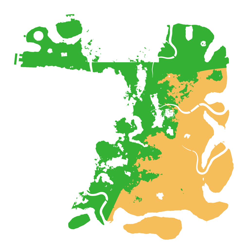 Biome Rust Map: Procedural Map, Size: 4500, Seed: 125
