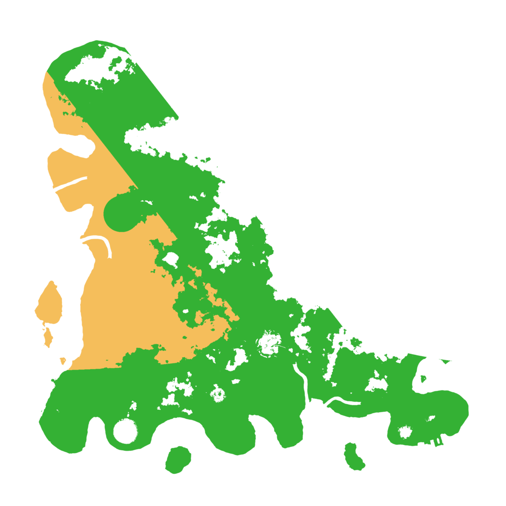 Biome Rust Map: Procedural Map, Size: 3700, Seed: 399242234