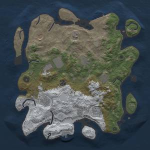 Thumbnail Rust Map: Procedural Map, Size: 3600, Seed: 67, 18 Monuments