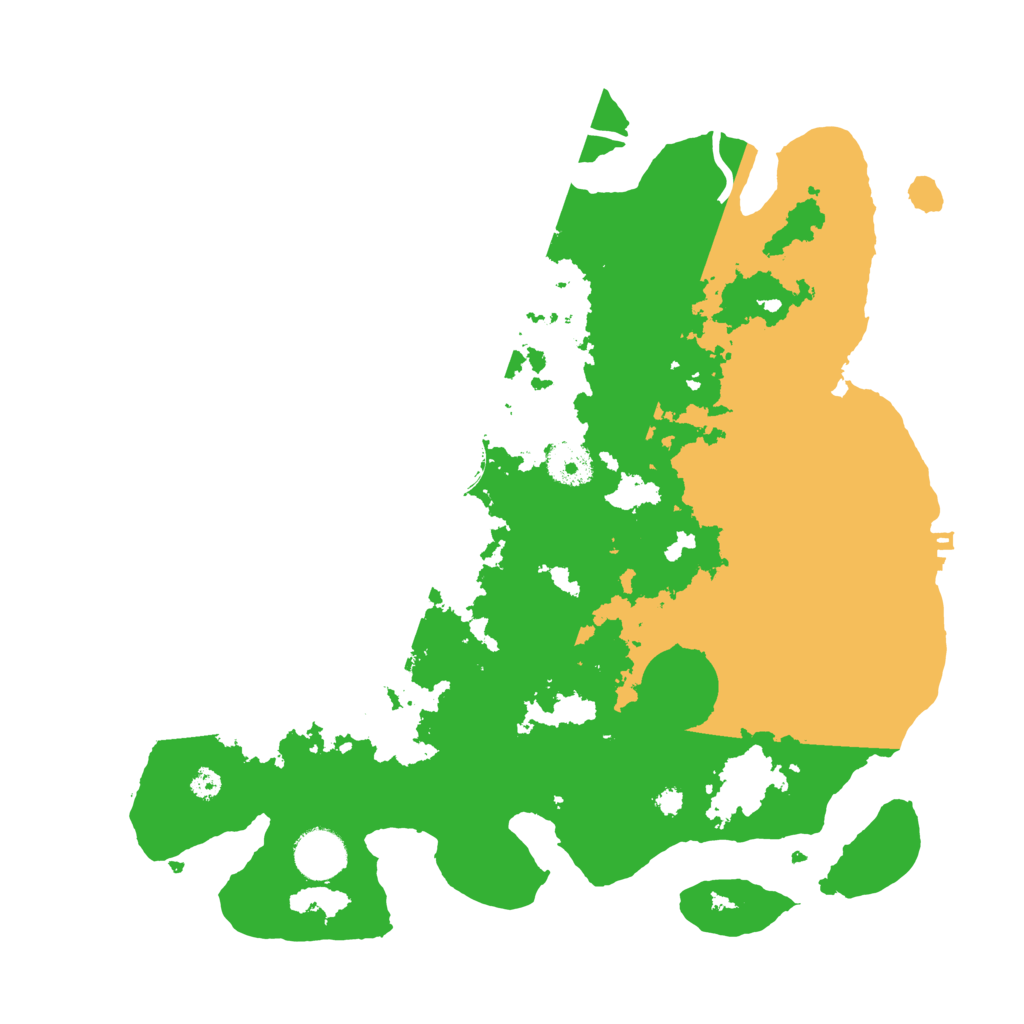 Biome Rust Map: Procedural Map, Size: 3500, Seed: 4202