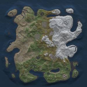 Thumbnail Rust Map: Procedural Map, Size: 3700, Seed: 68, 19 Monuments