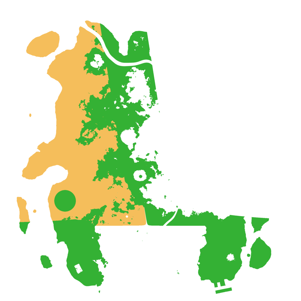 Biome Rust Map: Procedural Map, Size: 3700, Seed: 68