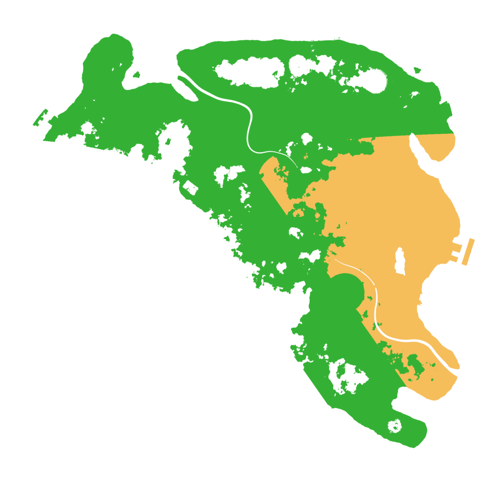 Biome Rust Map: Procedural Map, Size: 3700, Seed: 1768716885