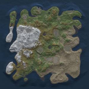 Thumbnail Rust Map: Procedural Map, Size: 3850, Seed: 1885933416, 20 Monuments