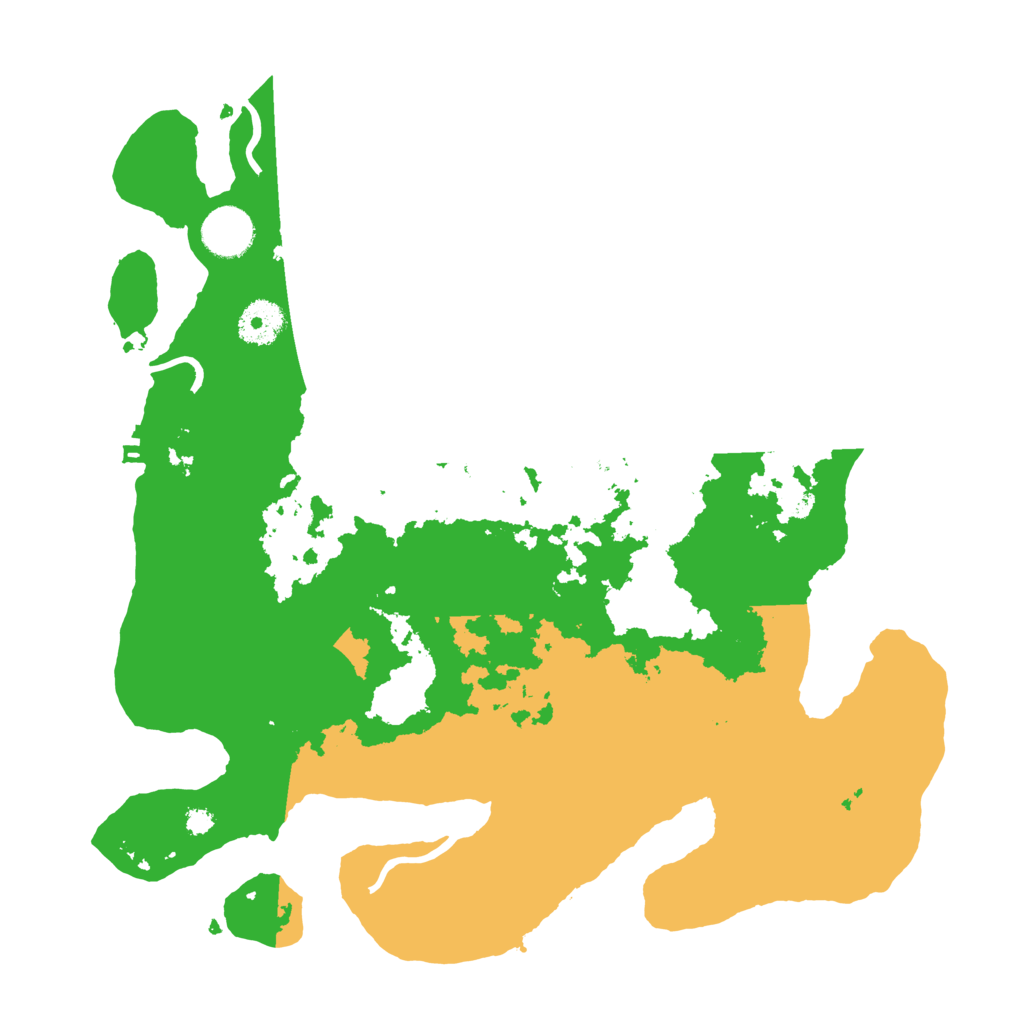 Biome Rust Map: Procedural Map, Size: 3500, Seed: 46435