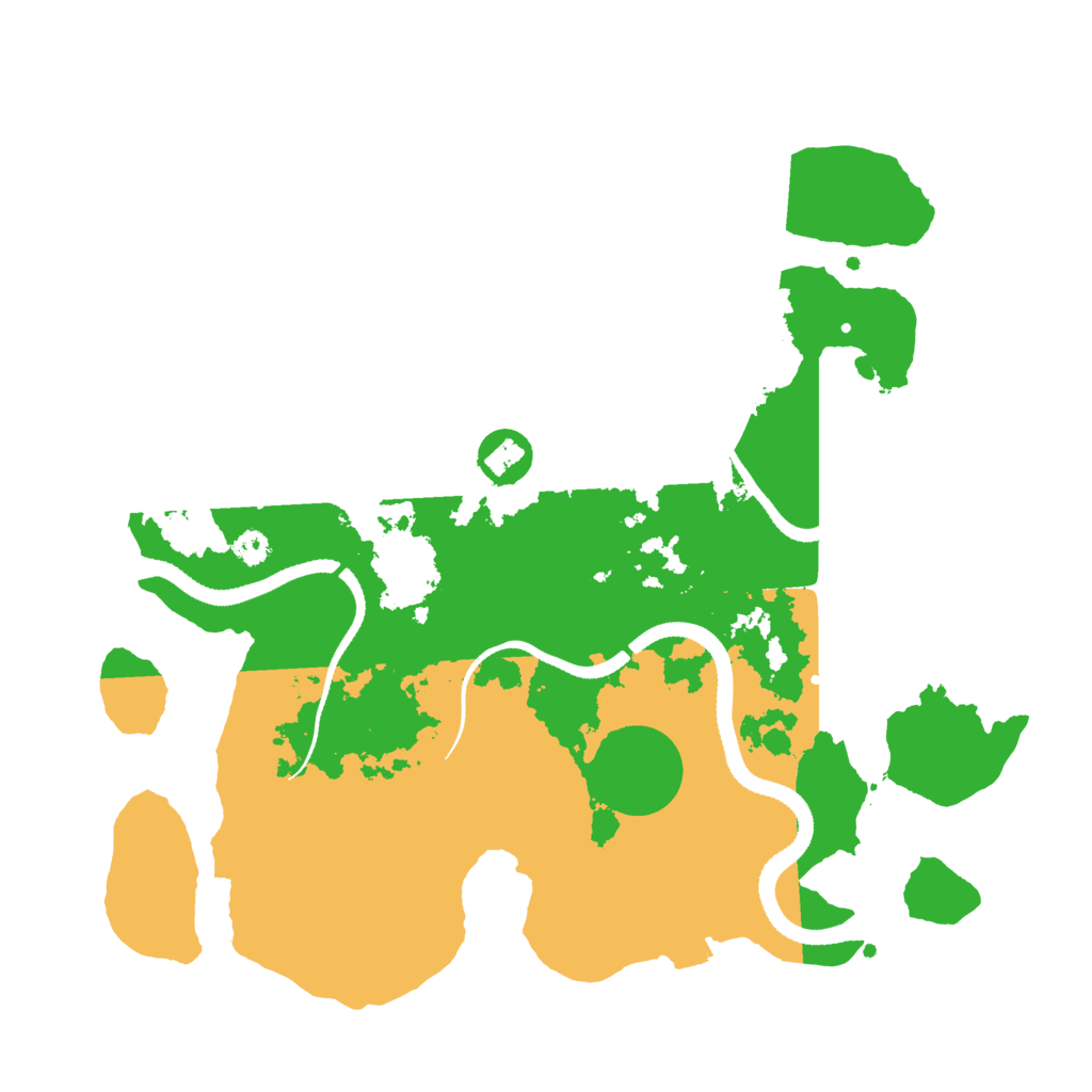 Biome Rust Map: Procedural Map, Size: 3200, Seed: 707913844