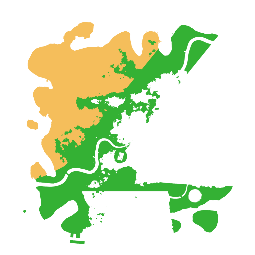 Biome Rust Map: Procedural Map, Size: 3500, Seed: 845484
