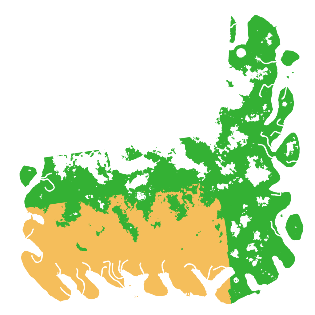 Biome Rust Map: Procedural Map, Size: 6000, Seed: 458154658