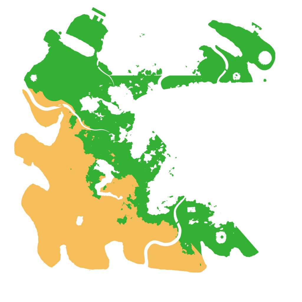 Biome Rust Map: Procedural Map, Size: 4000, Seed: 3445