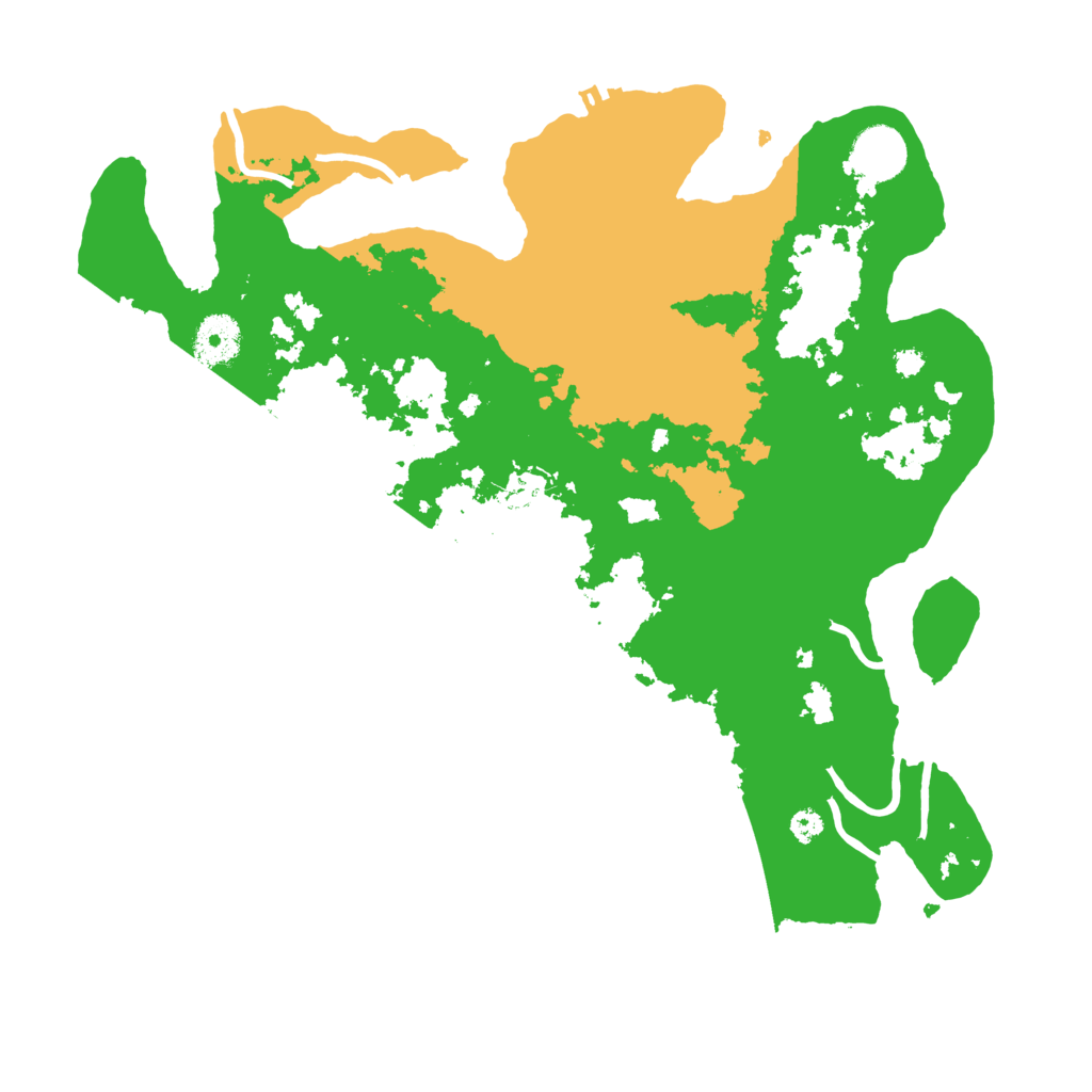 Biome Rust Map: Procedural Map, Size: 3500, Seed: 10251