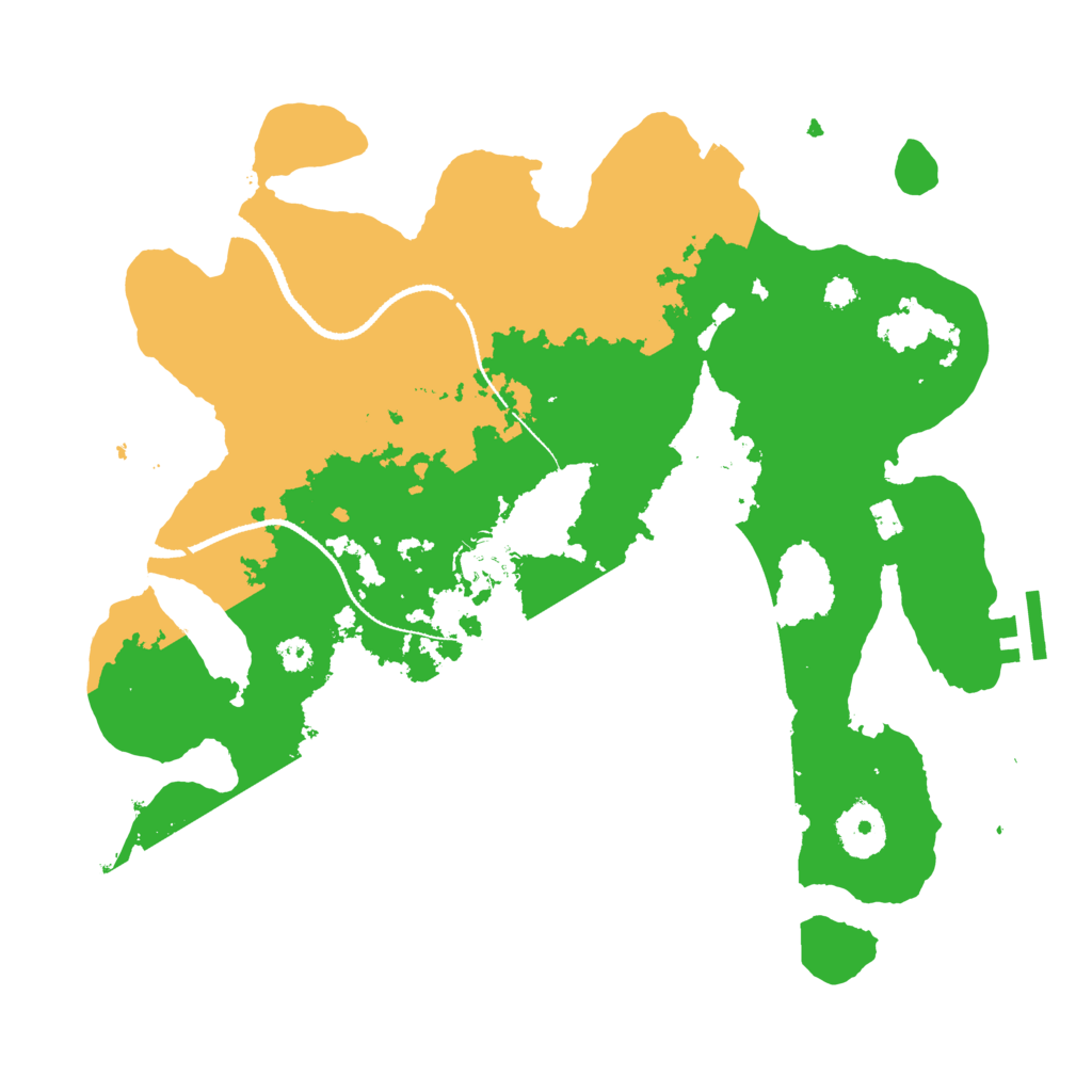 Biome Rust Map: Procedural Map, Size: 3200, Seed: 911128