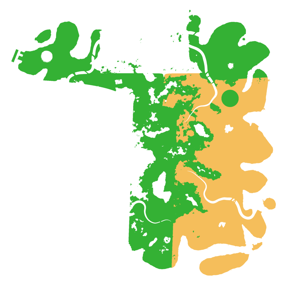 Biome Rust Map: Procedural Map, Size: 4500, Seed: 5734044