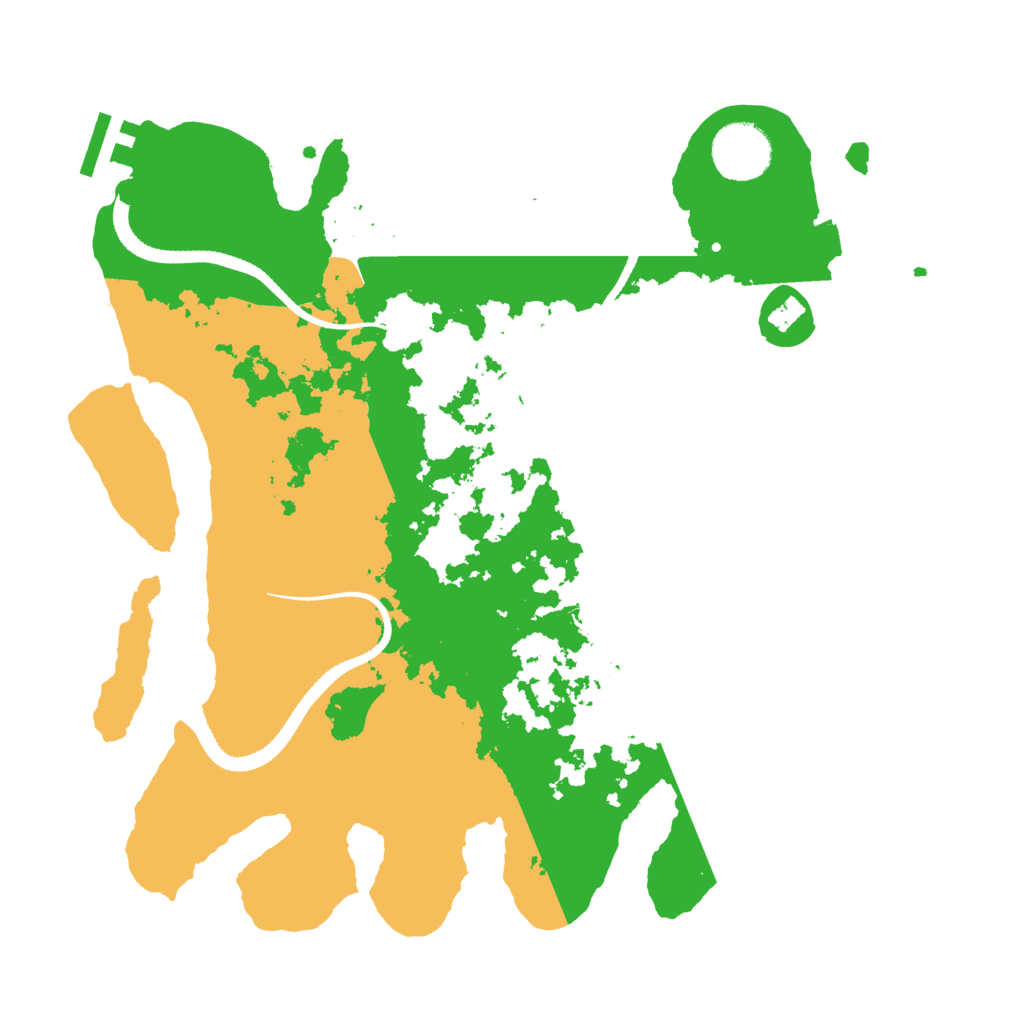 Biome Rust Map: Procedural Map, Size: 3200, Seed: 4579327
