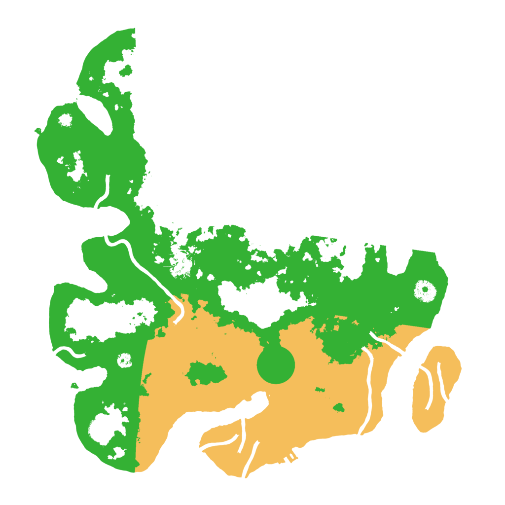 Biome Rust Map: Procedural Map, Size: 3500, Seed: 64811