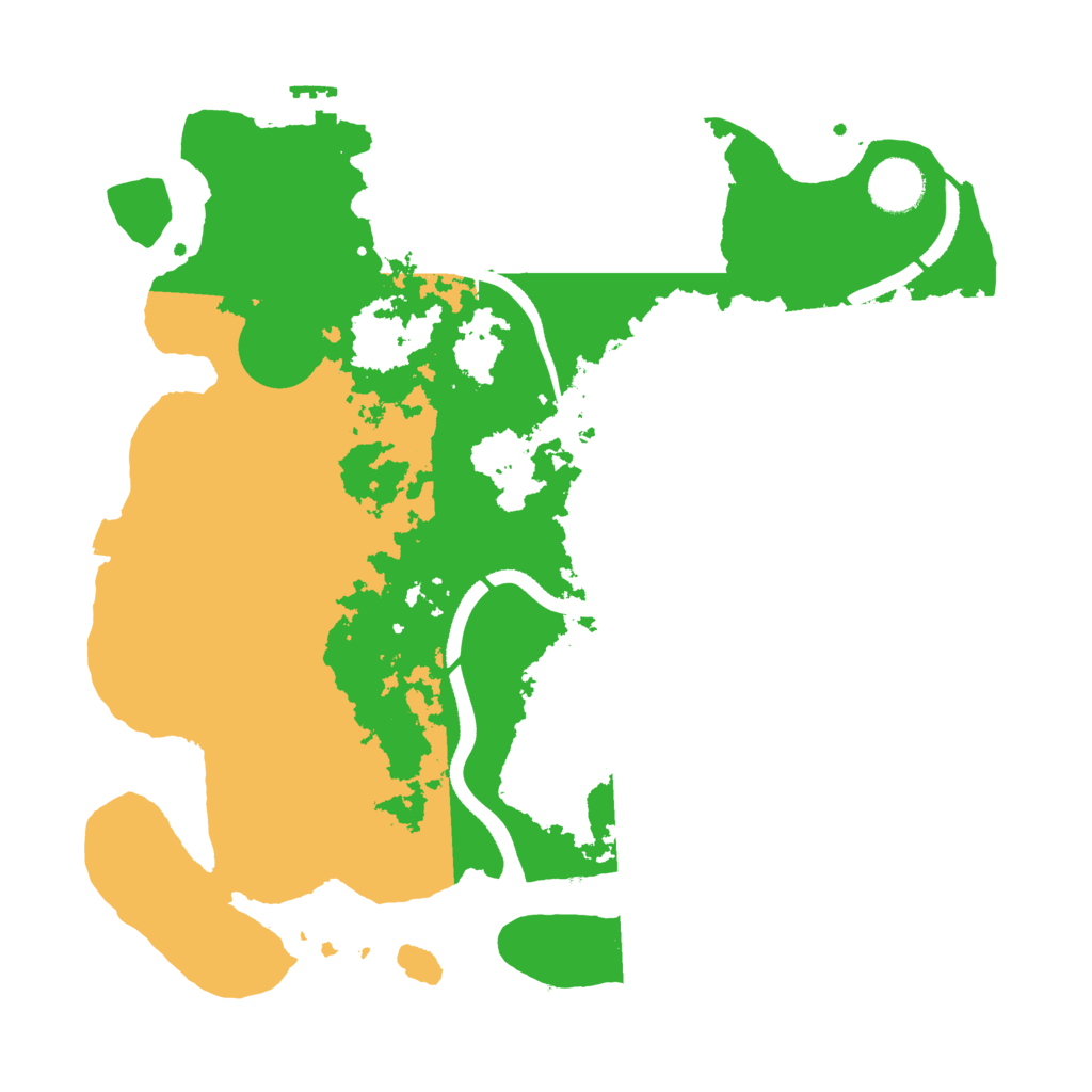 Biome Rust Map: Procedural Map, Size: 3500, Seed: 43364