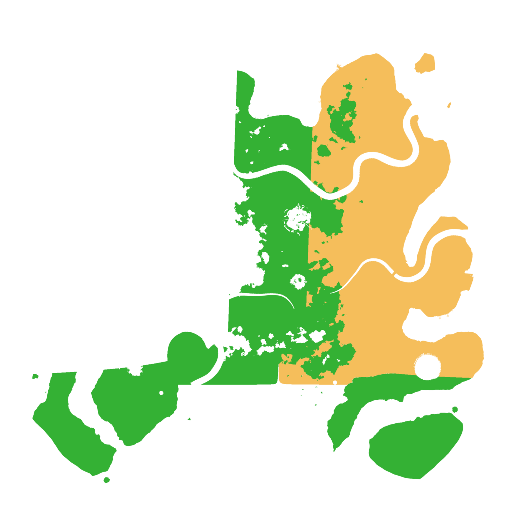 Biome Rust Map: Procedural Map, Size: 3500, Seed: 648767