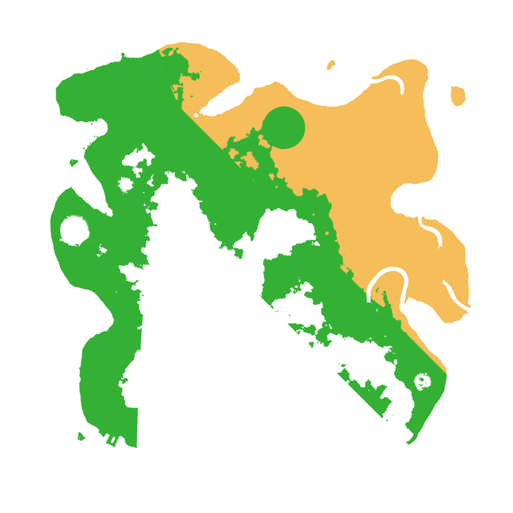 Biome Rust Map: Procedural Map, Size: 3200, Seed: 3686902