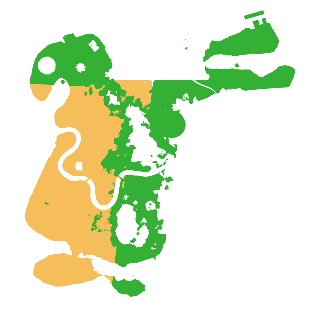 Biome Rust Map: Procedural Map, Size: 3200, Seed: 4677927