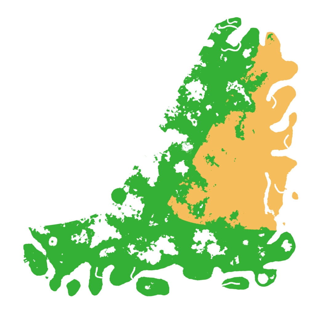 Biome Rust Map: Procedural Map, Size: 5500, Seed: 2077