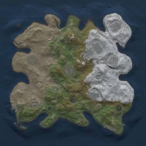 Thumbnail Rust Map: Procedural Map, Size: 3600, Seed: 1599125461, 19 Monuments