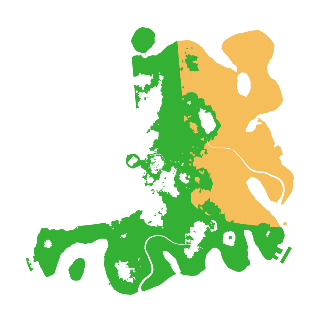 Biome Rust Map: Procedural Map, Size: 3500, Seed: 5196