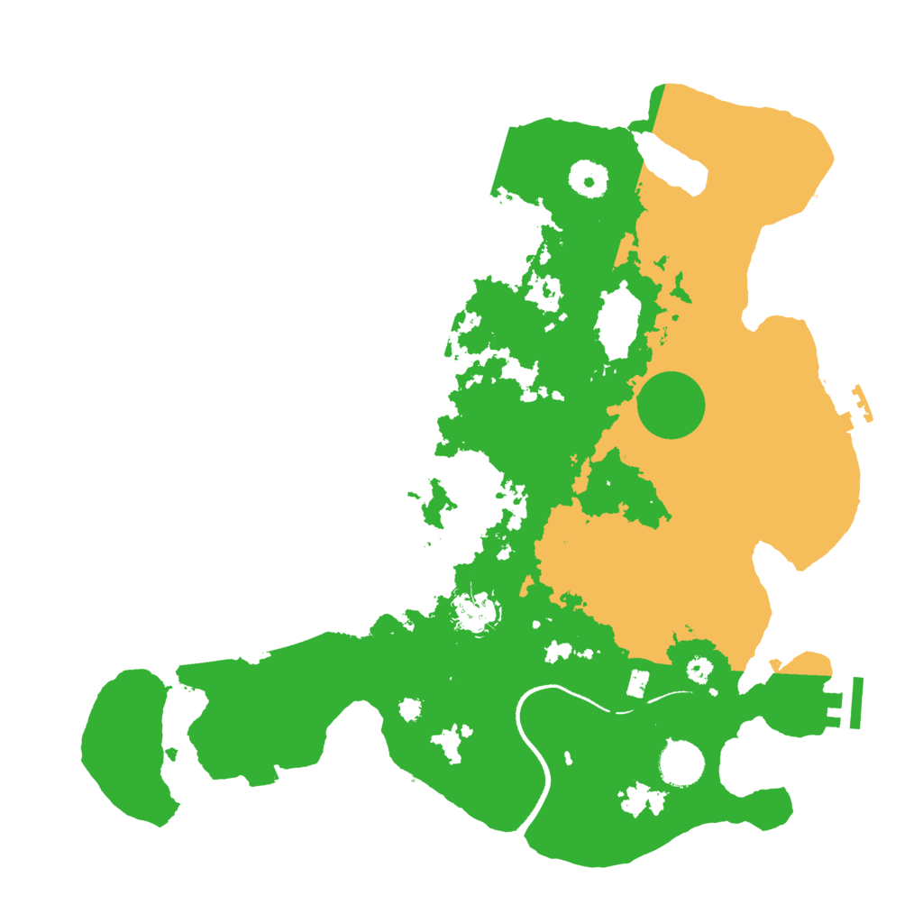 Biome Rust Map: Procedural Map, Size: 3600, Seed: 1191499867